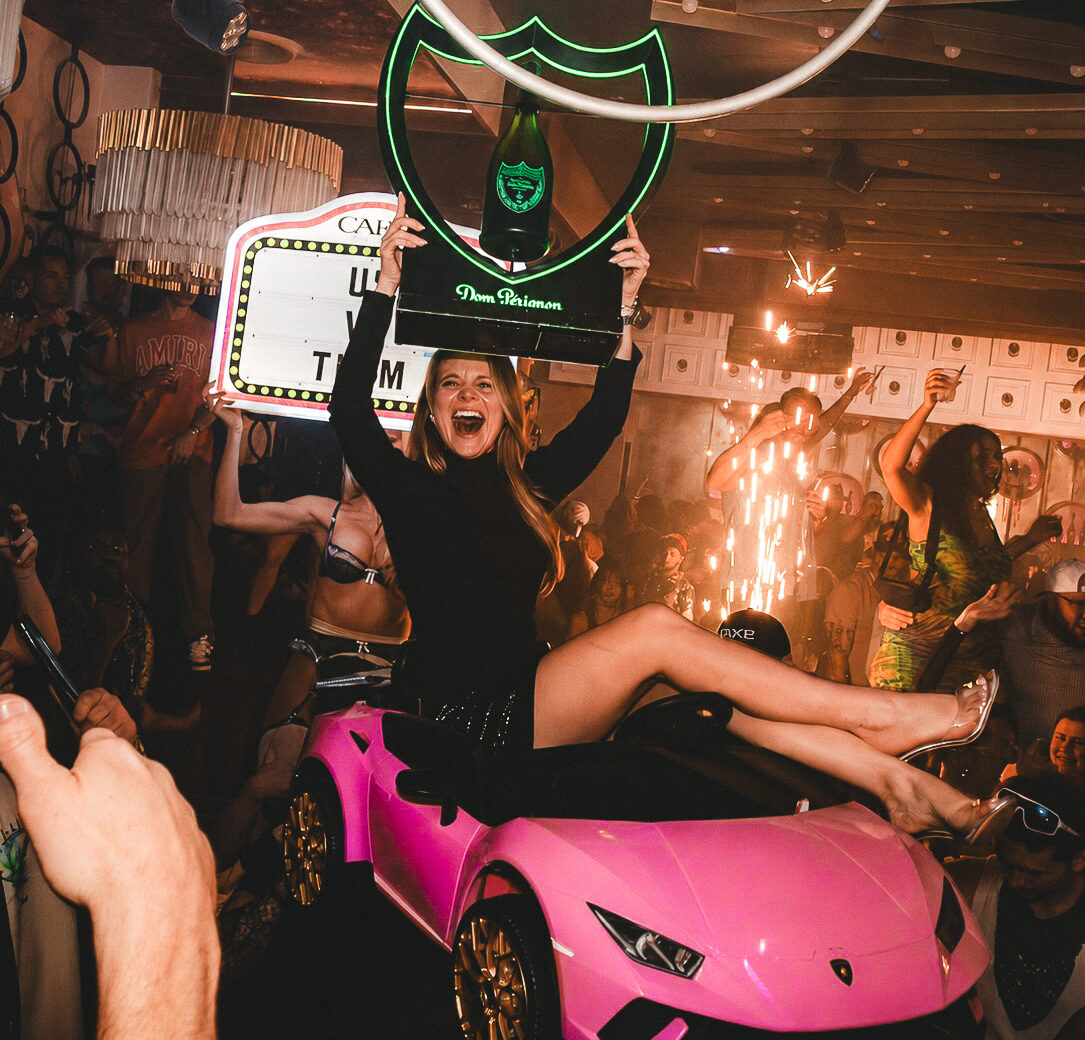 Bottle service at Cake Nightclub